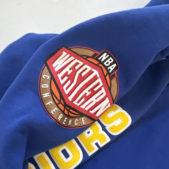 Mitchell & Ness Golden State Warriors Sweatshirt NBA Western Conference Small - Picture 9 of 10
